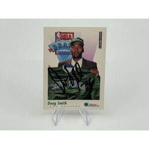 1992 Skybox NBA Draft 6 Card Doug Smith Dallas Mavericks Autographed